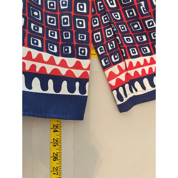 St. John Sport Marie Gray Lightweight Jacket Red White Blue Large - Picture 11 of 11